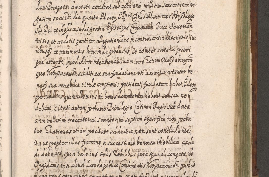 Zdjęcie nr 984 dla obiektu archiwalnego: Acta actorum, causarum spiritualium, civilium, criminalium, obligationum, quietationum, inscpritionum, cessionum, decimarum, testamentorum R. D. Martini Szyszkowski, episcopi Cracoviensis, ducis Severiensis in annis 1620 - 1623. Tomus secundus.