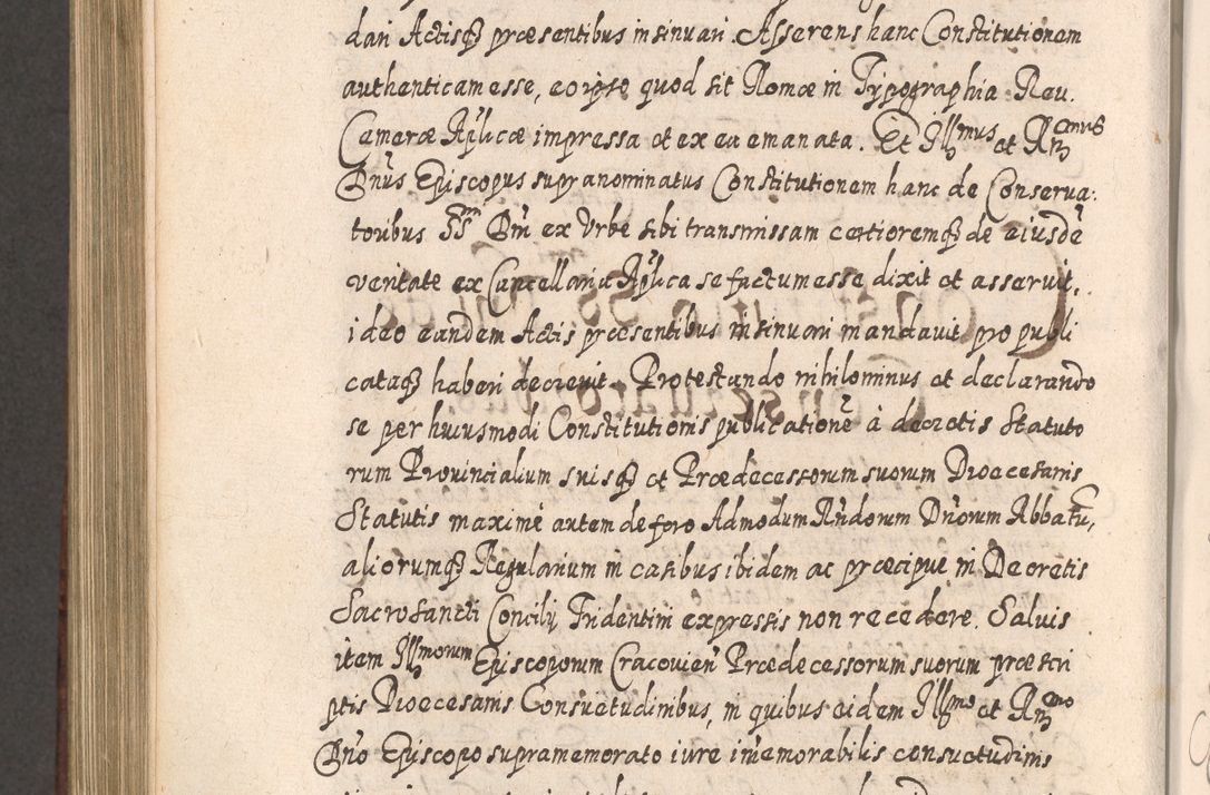 Zdjęcie nr 973 dla obiektu archiwalnego: Acta actorum, causarum spiritualium, civilium, criminalium, obligationum, quietationum, inscpritionum, cessionum, decimarum, testamentorum R. D. Martini Szyszkowski, episcopi Cracoviensis, ducis Severiensis in annis 1620 - 1623. Tomus secundus.