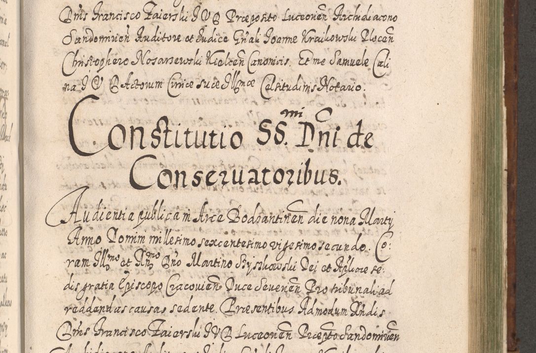 Zdjęcie nr 972 dla obiektu archiwalnego: Acta actorum, causarum spiritualium, civilium, criminalium, obligationum, quietationum, inscpritionum, cessionum, decimarum, testamentorum R. D. Martini Szyszkowski, episcopi Cracoviensis, ducis Severiensis in annis 1620 - 1623. Tomus secundus.