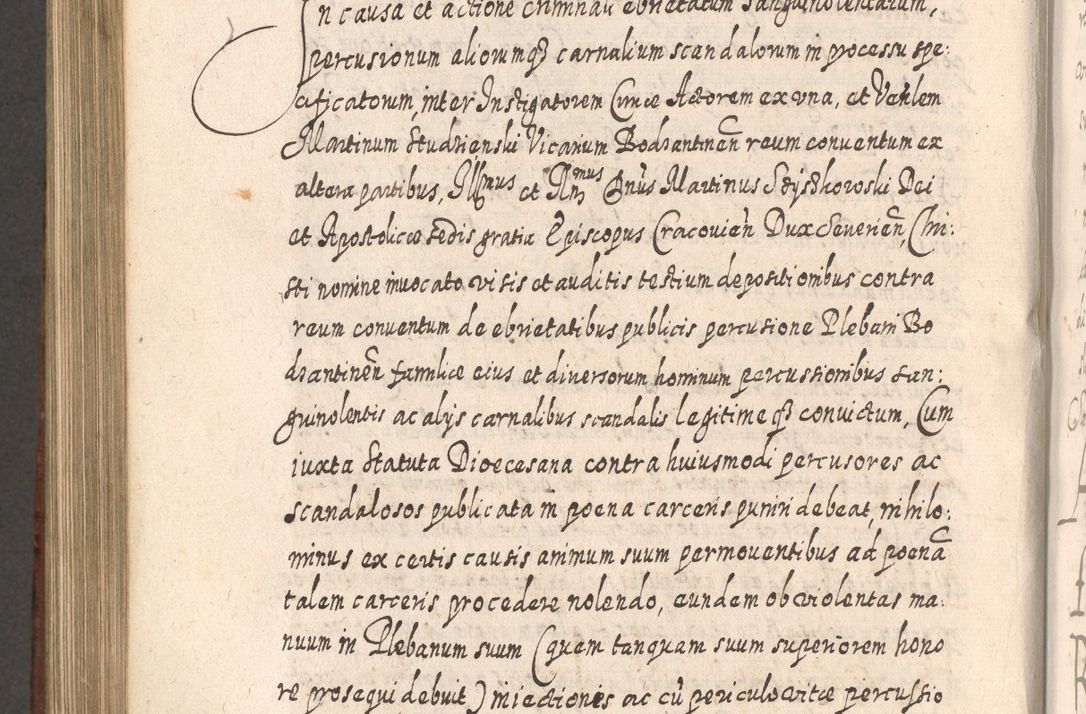 Zdjęcie nr 967 dla obiektu archiwalnego: Acta actorum, causarum spiritualium, civilium, criminalium, obligationum, quietationum, inscpritionum, cessionum, decimarum, testamentorum R. D. Martini Szyszkowski, episcopi Cracoviensis, ducis Severiensis in annis 1620 - 1623. Tomus secundus.