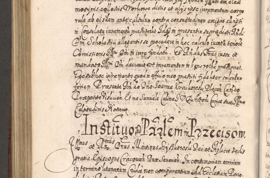 Zdjęcie nr 955 dla obiektu archiwalnego: Acta actorum, causarum spiritualium, civilium, criminalium, obligationum, quietationum, inscpritionum, cessionum, decimarum, testamentorum R. D. Martini Szyszkowski, episcopi Cracoviensis, ducis Severiensis in annis 1620 - 1623. Tomus secundus.