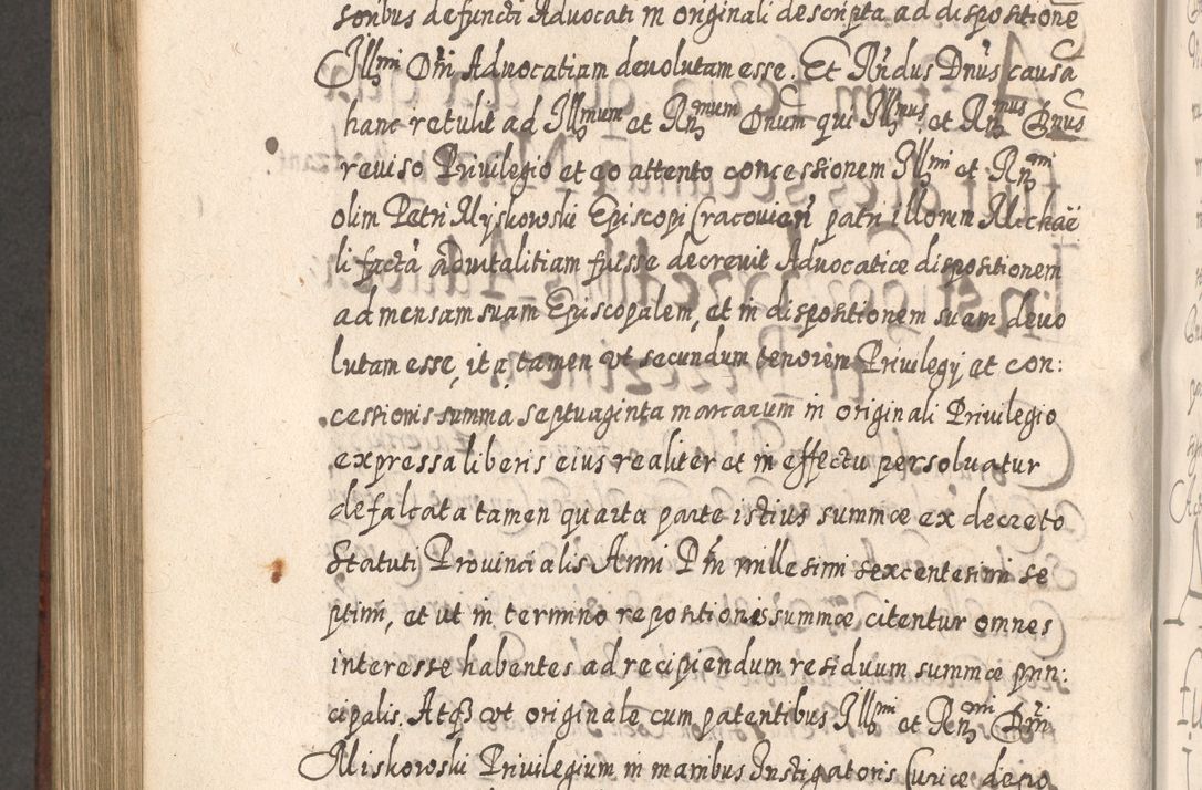 Zdjęcie nr 959 dla obiektu archiwalnego: Acta actorum, causarum spiritualium, civilium, criminalium, obligationum, quietationum, inscpritionum, cessionum, decimarum, testamentorum R. D. Martini Szyszkowski, episcopi Cracoviensis, ducis Severiensis in annis 1620 - 1623. Tomus secundus.