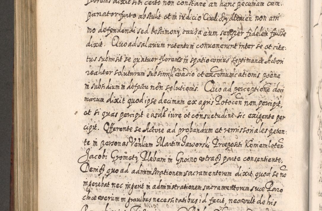 Zdjęcie nr 951 dla obiektu archiwalnego: Acta actorum, causarum spiritualium, civilium, criminalium, obligationum, quietationum, inscpritionum, cessionum, decimarum, testamentorum R. D. Martini Szyszkowski, episcopi Cracoviensis, ducis Severiensis in annis 1620 - 1623. Tomus secundus.