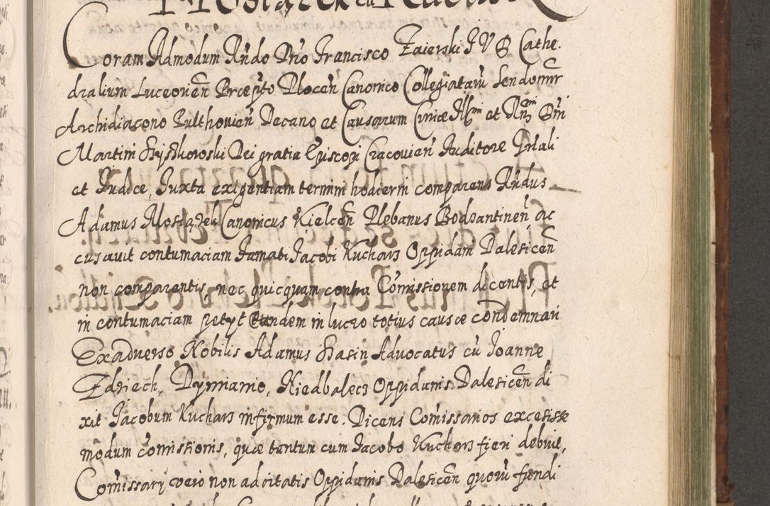 Zdjęcie nr 948 dla obiektu archiwalnego: Acta actorum, causarum spiritualium, civilium, criminalium, obligationum, quietationum, inscpritionum, cessionum, decimarum, testamentorum R. D. Martini Szyszkowski, episcopi Cracoviensis, ducis Severiensis in annis 1620 - 1623. Tomus secundus.