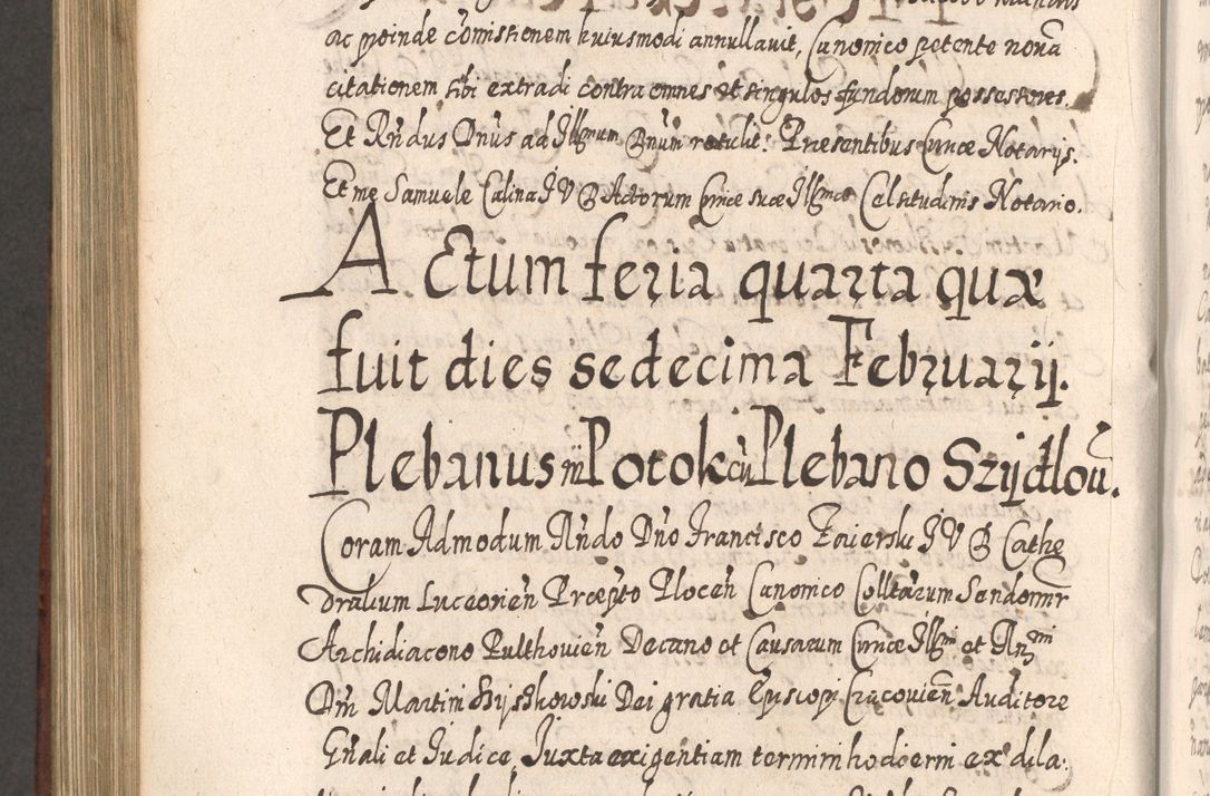 Zdjęcie nr 949 dla obiektu archiwalnego: Acta actorum, causarum spiritualium, civilium, criminalium, obligationum, quietationum, inscpritionum, cessionum, decimarum, testamentorum R. D. Martini Szyszkowski, episcopi Cracoviensis, ducis Severiensis in annis 1620 - 1623. Tomus secundus.