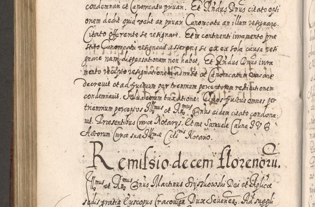 Zdjęcie nr 947 dla obiektu archiwalnego: Acta actorum, causarum spiritualium, civilium, criminalium, obligationum, quietationum, inscpritionum, cessionum, decimarum, testamentorum R. D. Martini Szyszkowski, episcopi Cracoviensis, ducis Severiensis in annis 1620 - 1623. Tomus secundus.