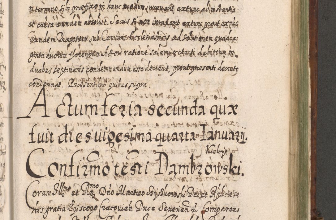 Zdjęcie nr 926 dla obiektu archiwalnego: Acta actorum, causarum spiritualium, civilium, criminalium, obligationum, quietationum, inscpritionum, cessionum, decimarum, testamentorum R. D. Martini Szyszkowski, episcopi Cracoviensis, ducis Severiensis in annis 1620 - 1623. Tomus secundus.