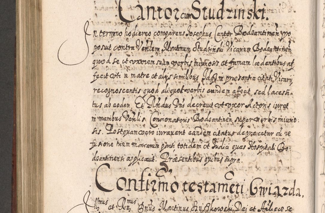 Zdjęcie nr 923 dla obiektu archiwalnego: Acta actorum, causarum spiritualium, civilium, criminalium, obligationum, quietationum, inscpritionum, cessionum, decimarum, testamentorum R. D. Martini Szyszkowski, episcopi Cracoviensis, ducis Severiensis in annis 1620 - 1623. Tomus secundus.