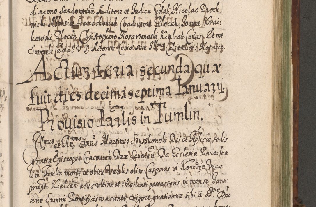 Zdjęcie nr 918 dla obiektu archiwalnego: Acta actorum, causarum spiritualium, civilium, criminalium, obligationum, quietationum, inscpritionum, cessionum, decimarum, testamentorum R. D. Martini Szyszkowski, episcopi Cracoviensis, ducis Severiensis in annis 1620 - 1623. Tomus secundus.