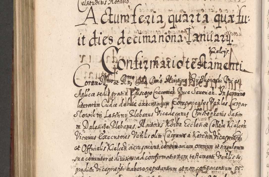 Zdjęcie nr 919 dla obiektu archiwalnego: Acta actorum, causarum spiritualium, civilium, criminalium, obligationum, quietationum, inscpritionum, cessionum, decimarum, testamentorum R. D. Martini Szyszkowski, episcopi Cracoviensis, ducis Severiensis in annis 1620 - 1623. Tomus secundus.