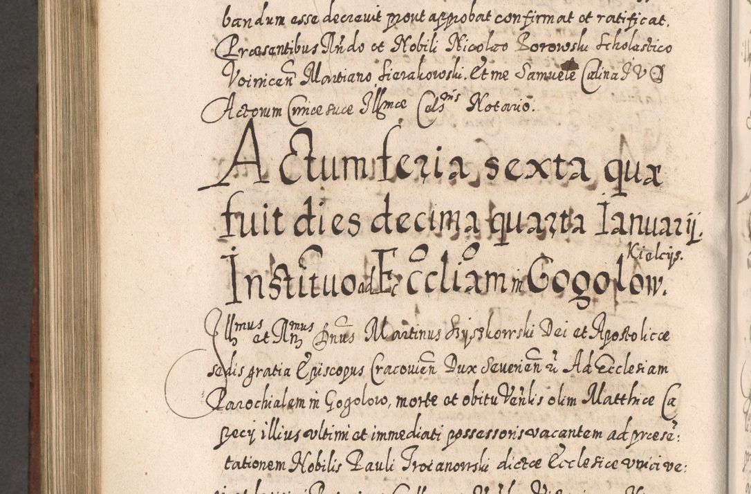 Zdjęcie nr 917 dla obiektu archiwalnego: Acta actorum, causarum spiritualium, civilium, criminalium, obligationum, quietationum, inscpritionum, cessionum, decimarum, testamentorum R. D. Martini Szyszkowski, episcopi Cracoviensis, ducis Severiensis in annis 1620 - 1623. Tomus secundus.