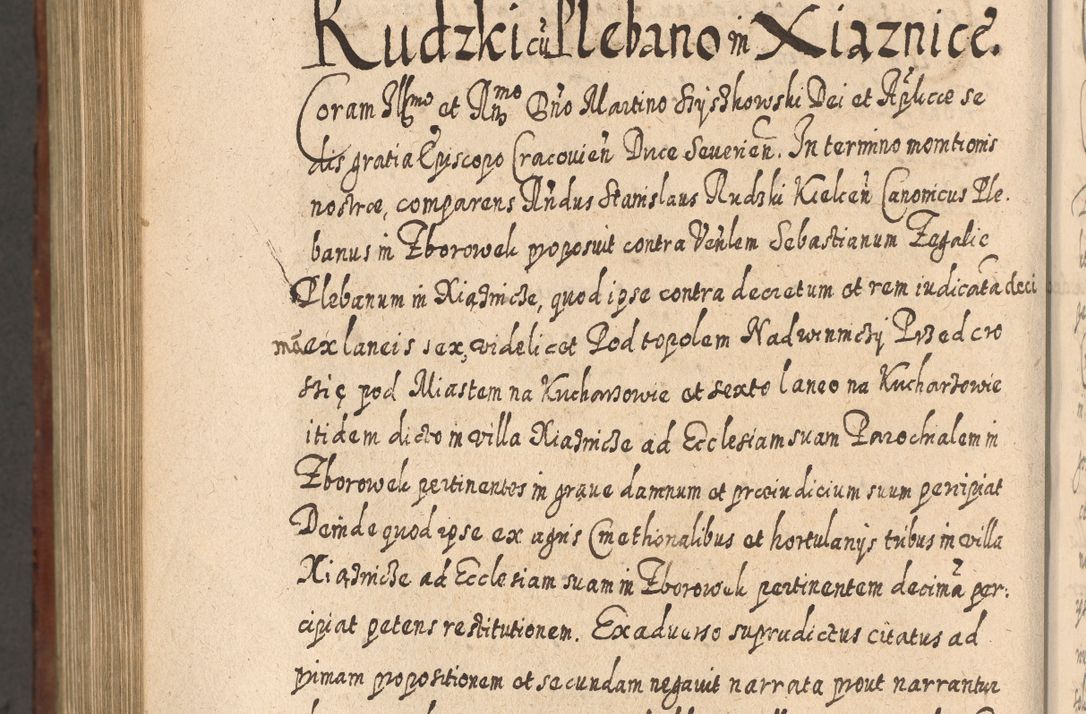 Zdjęcie nr 1201 dla obiektu archiwalnego: Acta actorum, causarum spiritualium, civilium, criminalium, obligationum, quietationum, inscpritionum, cessionum, decimarum, testamentorum R. D. Martini Szyszkowski, episcopi Cracoviensis, ducis Severiensis in annis 1620 - 1623. Tomus secundus.