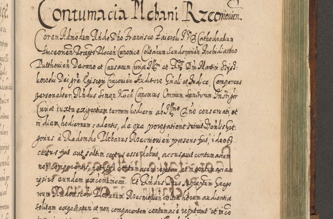 Zdjęcie nr 1202 dla obiektu archiwalnego: Acta actorum, causarum spiritualium, civilium, criminalium, obligationum, quietationum, inscpritionum, cessionum, decimarum, testamentorum R. D. Martini Szyszkowski, episcopi Cracoviensis, ducis Severiensis in annis 1620 - 1623. Tomus secundus.