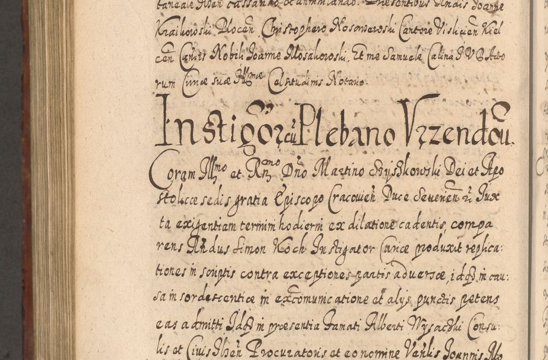 Zdjęcie nr 1195 dla obiektu archiwalnego: Acta actorum, causarum spiritualium, civilium, criminalium, obligationum, quietationum, inscpritionum, cessionum, decimarum, testamentorum R. D. Martini Szyszkowski, episcopi Cracoviensis, ducis Severiensis in annis 1620 - 1623. Tomus secundus.
