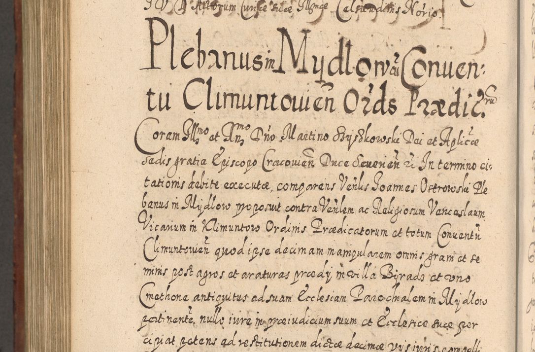 Zdjęcie nr 1187 dla obiektu archiwalnego: Acta actorum, causarum spiritualium, civilium, criminalium, obligationum, quietationum, inscpritionum, cessionum, decimarum, testamentorum R. D. Martini Szyszkowski, episcopi Cracoviensis, ducis Severiensis in annis 1620 - 1623. Tomus secundus.