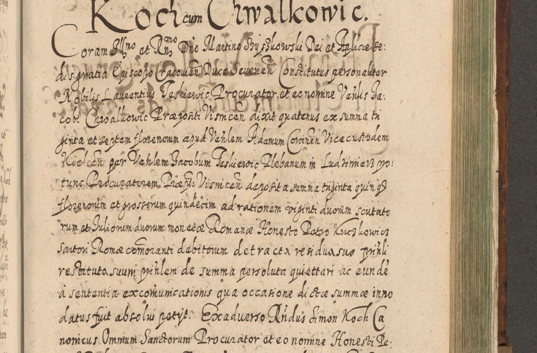 Zdjęcie nr 1186 dla obiektu archiwalnego: Acta actorum, causarum spiritualium, civilium, criminalium, obligationum, quietationum, inscpritionum, cessionum, decimarum, testamentorum R. D. Martini Szyszkowski, episcopi Cracoviensis, ducis Severiensis in annis 1620 - 1623. Tomus secundus.
