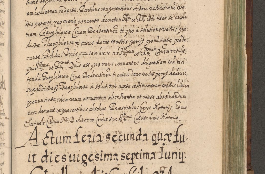 Zdjęcie nr 1174 dla obiektu archiwalnego: Acta actorum, causarum spiritualium, civilium, criminalium, obligationum, quietationum, inscpritionum, cessionum, decimarum, testamentorum R. D. Martini Szyszkowski, episcopi Cracoviensis, ducis Severiensis in annis 1620 - 1623. Tomus secundus.