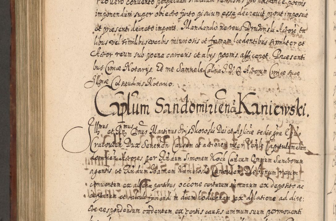 Zdjęcie nr 1173 dla obiektu archiwalnego: Acta actorum, causarum spiritualium, civilium, criminalium, obligationum, quietationum, inscpritionum, cessionum, decimarum, testamentorum R. D. Martini Szyszkowski, episcopi Cracoviensis, ducis Severiensis in annis 1620 - 1623. Tomus secundus.