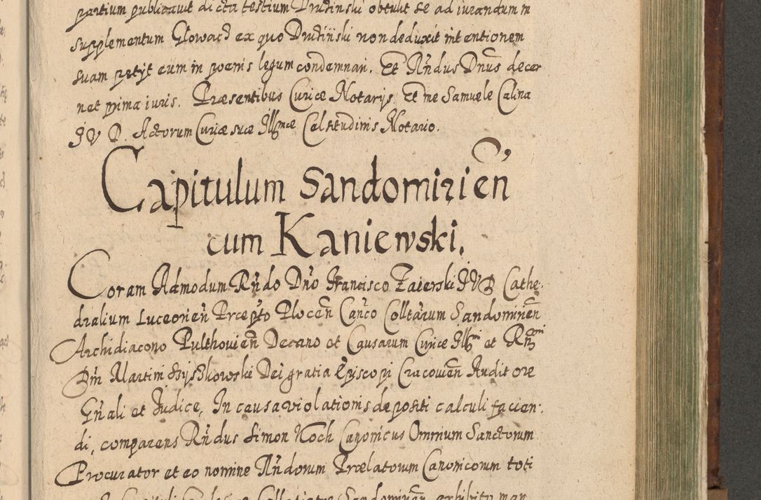 Zdjęcie nr 1170 dla obiektu archiwalnego: Acta actorum, causarum spiritualium, civilium, criminalium, obligationum, quietationum, inscpritionum, cessionum, decimarum, testamentorum R. D. Martini Szyszkowski, episcopi Cracoviensis, ducis Severiensis in annis 1620 - 1623. Tomus secundus.