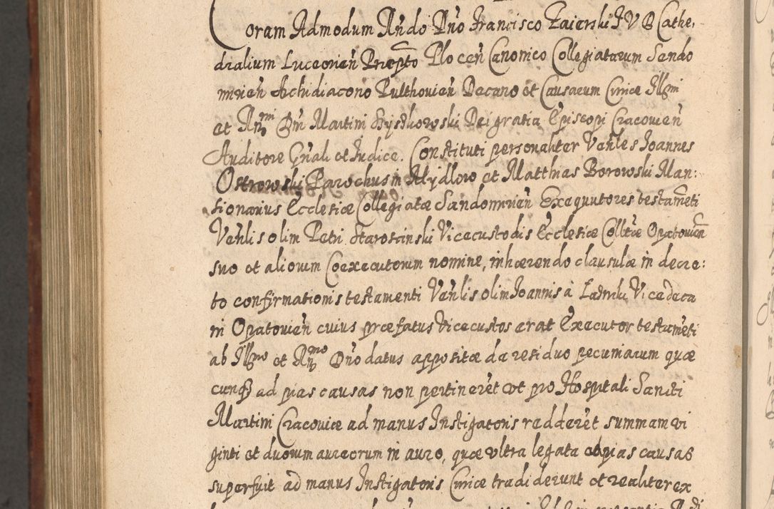 Zdjęcie nr 1153 dla obiektu archiwalnego: Acta actorum, causarum spiritualium, civilium, criminalium, obligationum, quietationum, inscpritionum, cessionum, decimarum, testamentorum R. D. Martini Szyszkowski, episcopi Cracoviensis, ducis Severiensis in annis 1620 - 1623. Tomus secundus.