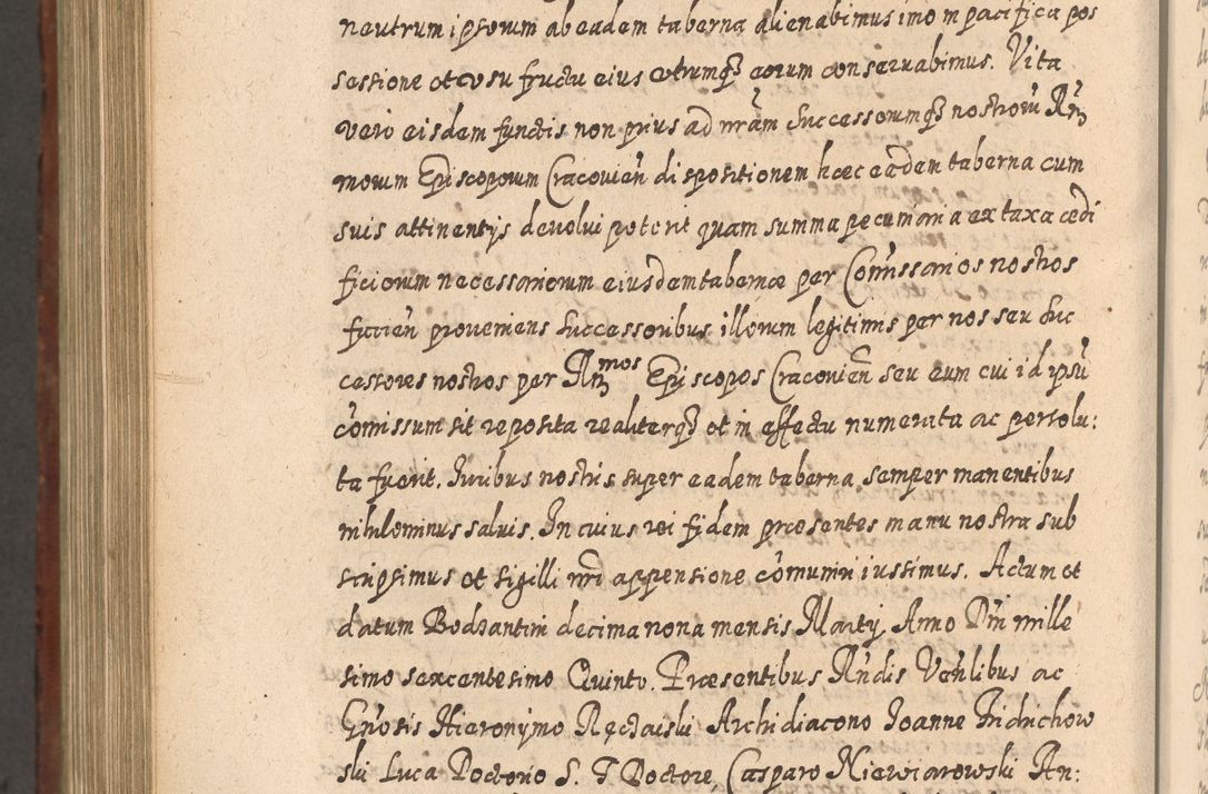 Zdjęcie nr 1149 dla obiektu archiwalnego: Acta actorum, causarum spiritualium, civilium, criminalium, obligationum, quietationum, inscpritionum, cessionum, decimarum, testamentorum R. D. Martini Szyszkowski, episcopi Cracoviensis, ducis Severiensis in annis 1620 - 1623. Tomus secundus.