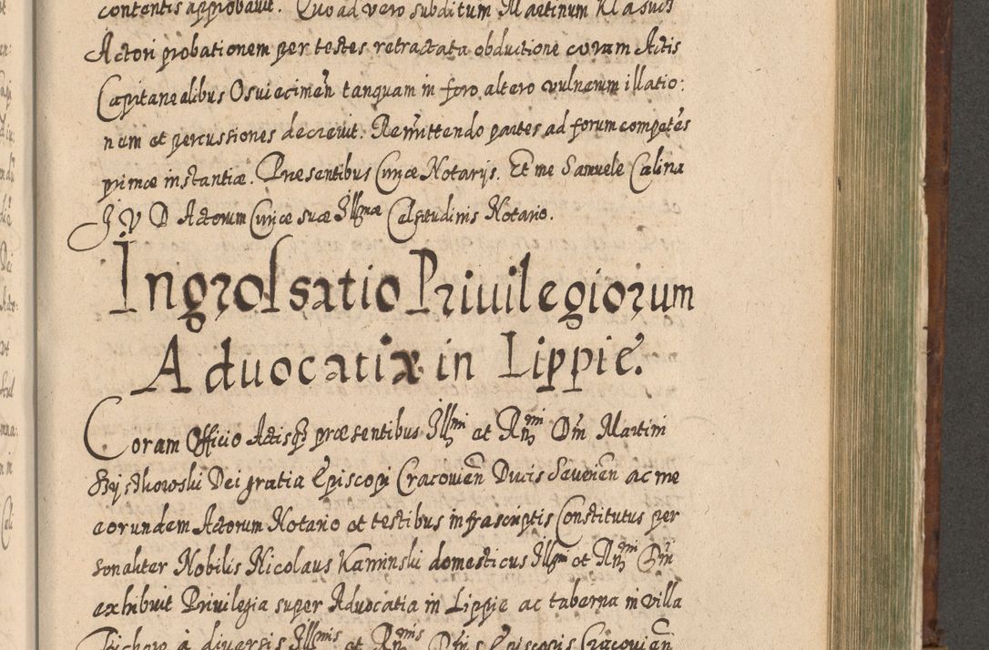 Zdjęcie nr 1134 dla obiektu archiwalnego: Acta actorum, causarum spiritualium, civilium, criminalium, obligationum, quietationum, inscpritionum, cessionum, decimarum, testamentorum R. D. Martini Szyszkowski, episcopi Cracoviensis, ducis Severiensis in annis 1620 - 1623. Tomus secundus.
