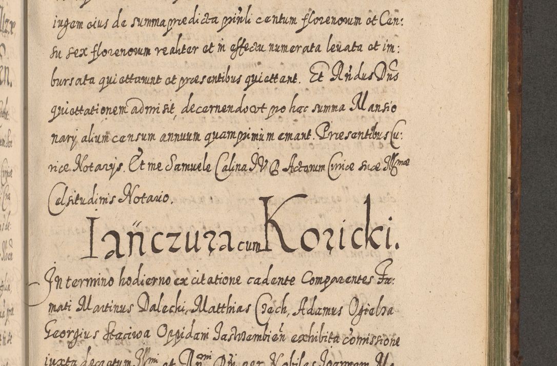 Zdjęcie nr 1130 dla obiektu archiwalnego: Acta actorum, causarum spiritualium, civilium, criminalium, obligationum, quietationum, inscpritionum, cessionum, decimarum, testamentorum R. D. Martini Szyszkowski, episcopi Cracoviensis, ducis Severiensis in annis 1620 - 1623. Tomus secundus.