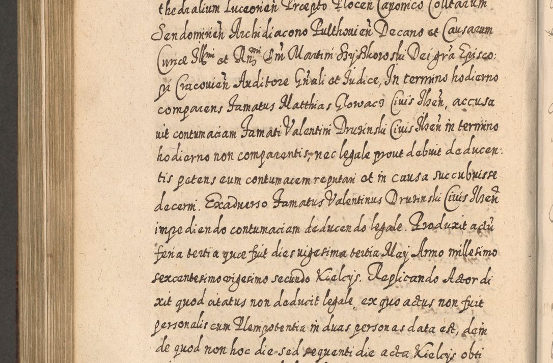 Zdjęcie nr 1123 dla obiektu archiwalnego: Acta actorum, causarum spiritualium, civilium, criminalium, obligationum, quietationum, inscpritionum, cessionum, decimarum, testamentorum R. D. Martini Szyszkowski, episcopi Cracoviensis, ducis Severiensis in annis 1620 - 1623. Tomus secundus.