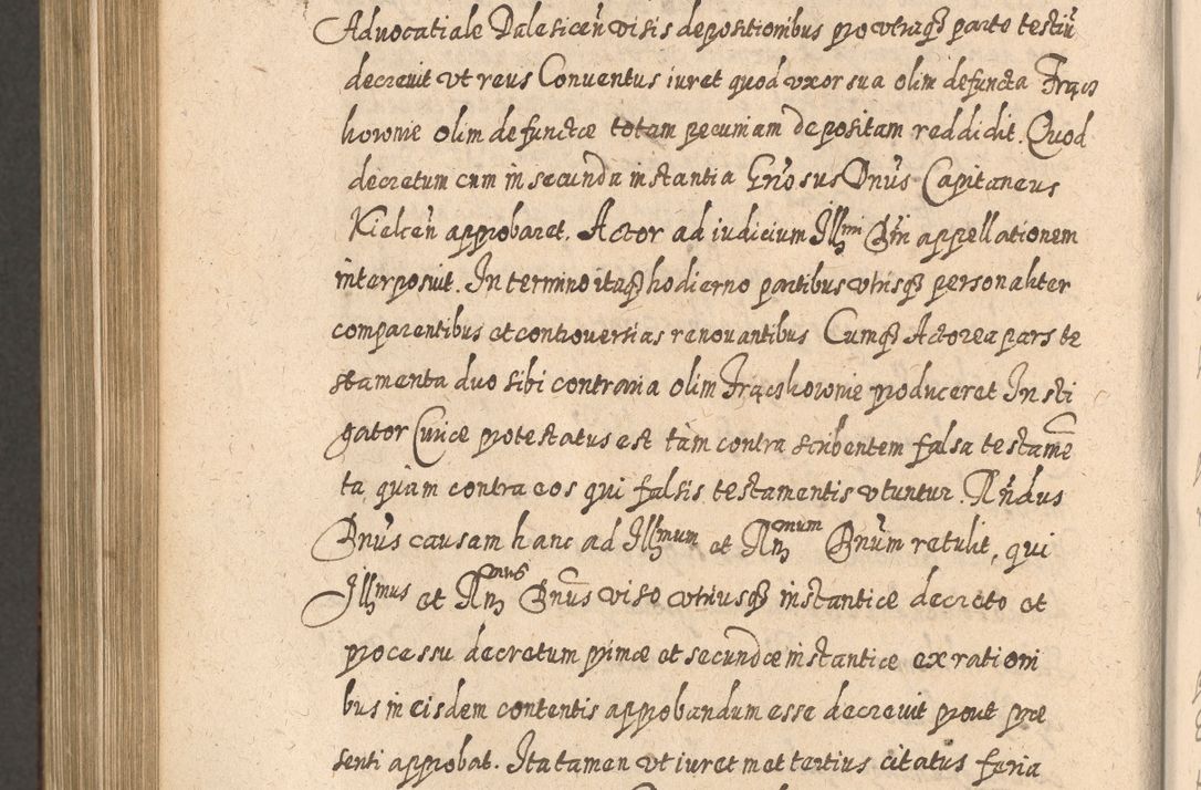 Zdjęcie nr 1117 dla obiektu archiwalnego: Acta actorum, causarum spiritualium, civilium, criminalium, obligationum, quietationum, inscpritionum, cessionum, decimarum, testamentorum R. D. Martini Szyszkowski, episcopi Cracoviensis, ducis Severiensis in annis 1620 - 1623. Tomus secundus.