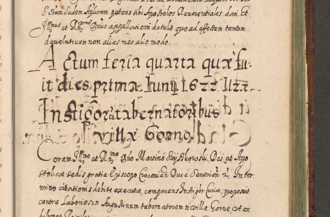 Zdjęcie nr 1108 dla obiektu archiwalnego: Acta actorum, causarum spiritualium, civilium, criminalium, obligationum, quietationum, inscpritionum, cessionum, decimarum, testamentorum R. D. Martini Szyszkowski, episcopi Cracoviensis, ducis Severiensis in annis 1620 - 1623. Tomus secundus.