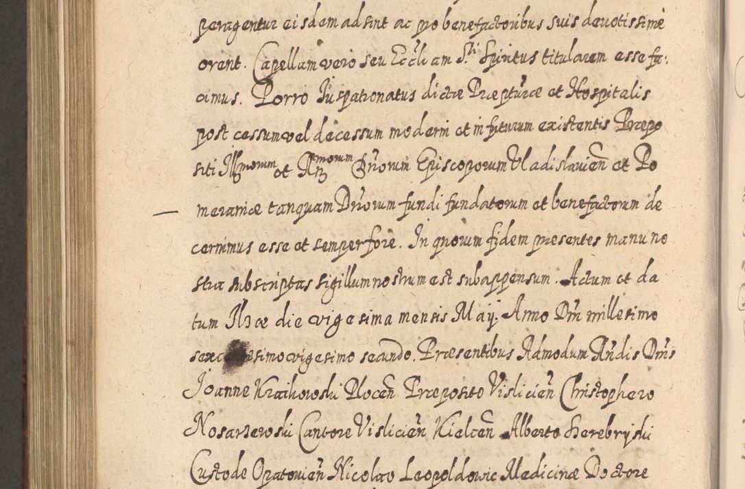 Zdjęcie nr 1095 dla obiektu archiwalnego: Acta actorum, causarum spiritualium, civilium, criminalium, obligationum, quietationum, inscpritionum, cessionum, decimarum, testamentorum R. D. Martini Szyszkowski, episcopi Cracoviensis, ducis Severiensis in annis 1620 - 1623. Tomus secundus.