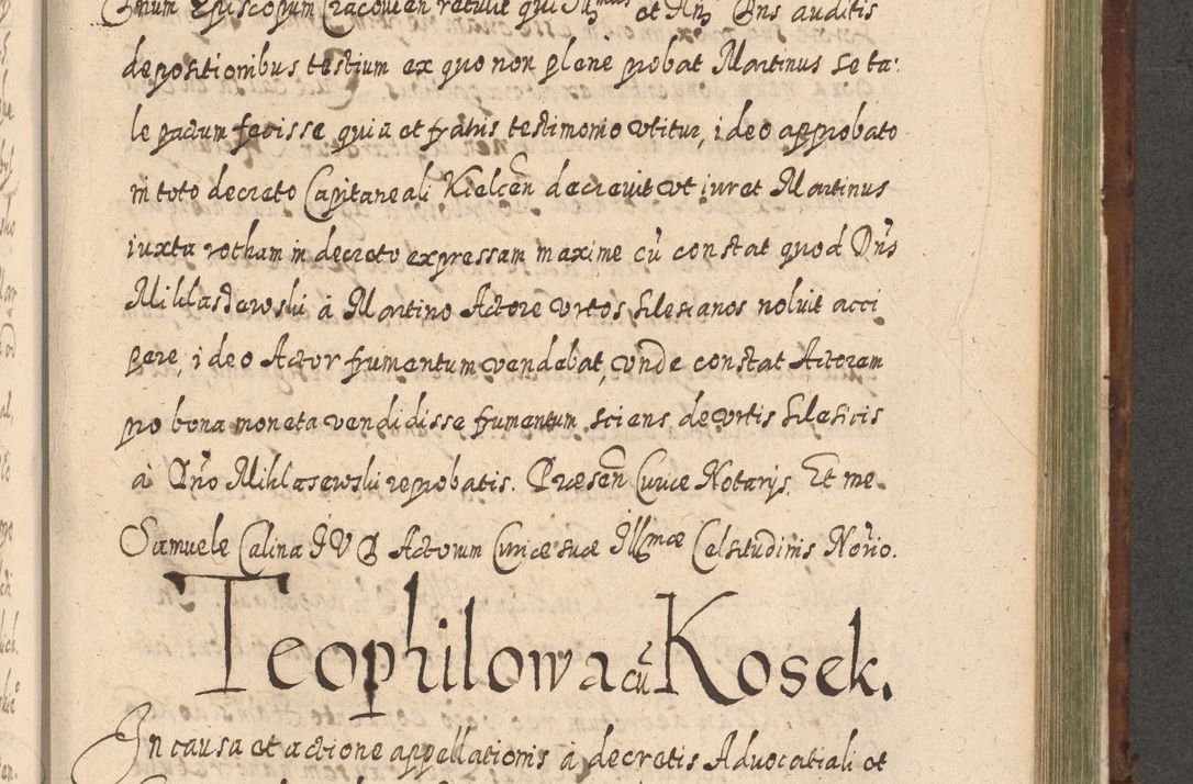Zdjęcie nr 1078 dla obiektu archiwalnego: Acta actorum, causarum spiritualium, civilium, criminalium, obligationum, quietationum, inscpritionum, cessionum, decimarum, testamentorum R. D. Martini Szyszkowski, episcopi Cracoviensis, ducis Severiensis in annis 1620 - 1623. Tomus secundus.
