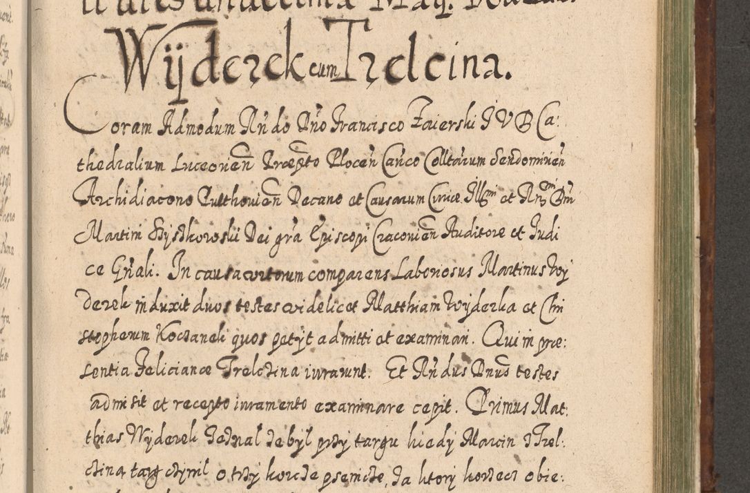Zdjęcie nr 1076 dla obiektu archiwalnego: Acta actorum, causarum spiritualium, civilium, criminalium, obligationum, quietationum, inscpritionum, cessionum, decimarum, testamentorum R. D. Martini Szyszkowski, episcopi Cracoviensis, ducis Severiensis in annis 1620 - 1623. Tomus secundus.