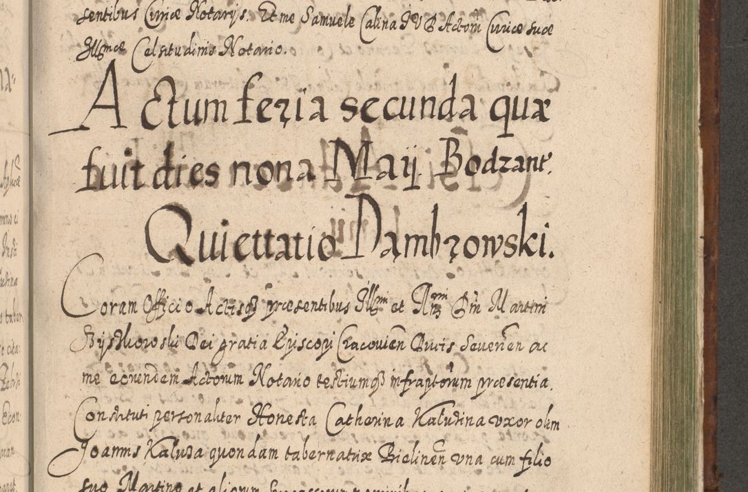 Zdjęcie nr 1068 dla obiektu archiwalnego: Acta actorum, causarum spiritualium, civilium, criminalium, obligationum, quietationum, inscpritionum, cessionum, decimarum, testamentorum R. D. Martini Szyszkowski, episcopi Cracoviensis, ducis Severiensis in annis 1620 - 1623. Tomus secundus.