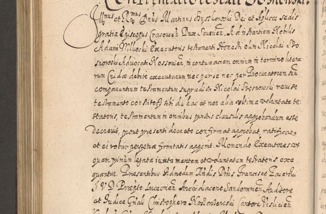 Zdjęcie nr 1061 dla obiektu archiwalnego: Acta actorum, causarum spiritualium, civilium, criminalium, obligationum, quietationum, inscpritionum, cessionum, decimarum, testamentorum R. D. Martini Szyszkowski, episcopi Cracoviensis, ducis Severiensis in annis 1620 - 1623. Tomus secundus.