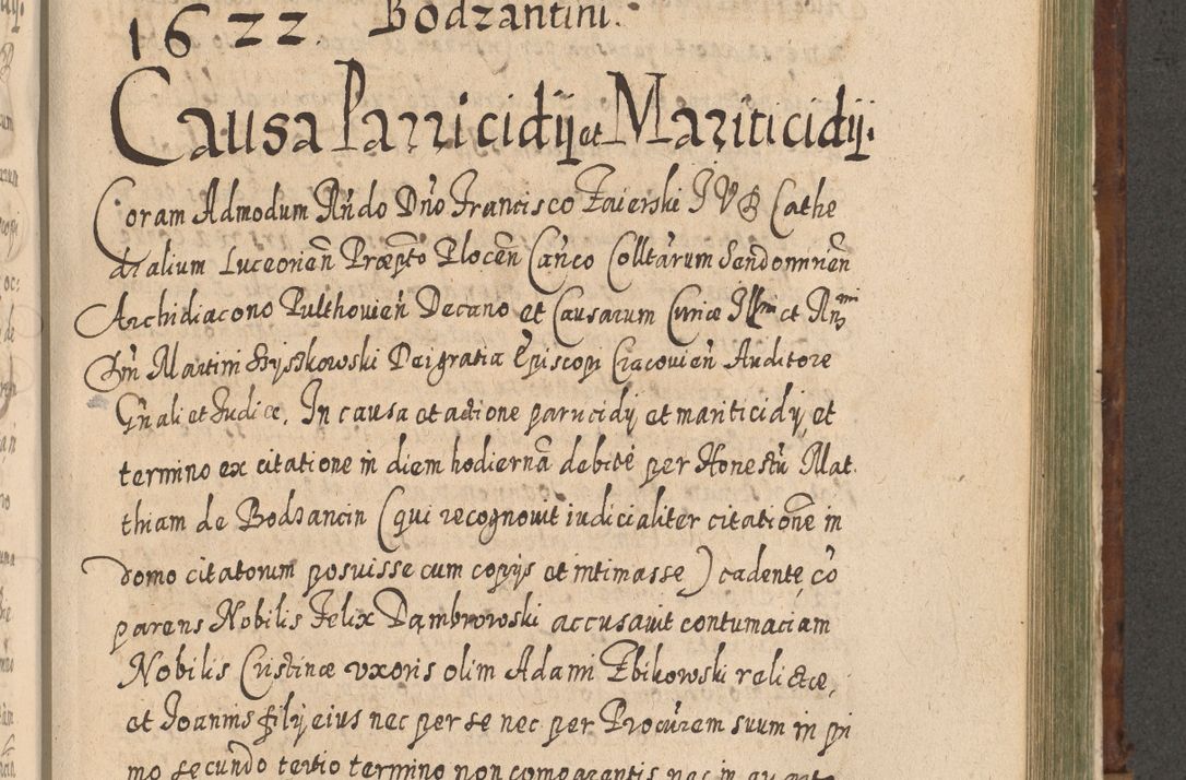 Zdjęcie nr 1042 dla obiektu archiwalnego: Acta actorum, causarum spiritualium, civilium, criminalium, obligationum, quietationum, inscpritionum, cessionum, decimarum, testamentorum R. D. Martini Szyszkowski, episcopi Cracoviensis, ducis Severiensis in annis 1620 - 1623. Tomus secundus.
