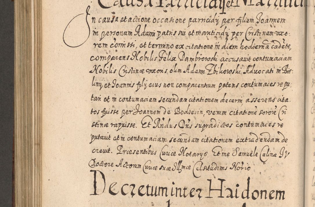 Zdjęcie nr 1035 dla obiektu archiwalnego: Acta actorum, causarum spiritualium, civilium, criminalium, obligationum, quietationum, inscpritionum, cessionum, decimarum, testamentorum R. D. Martini Szyszkowski, episcopi Cracoviensis, ducis Severiensis in annis 1620 - 1623. Tomus secundus.
