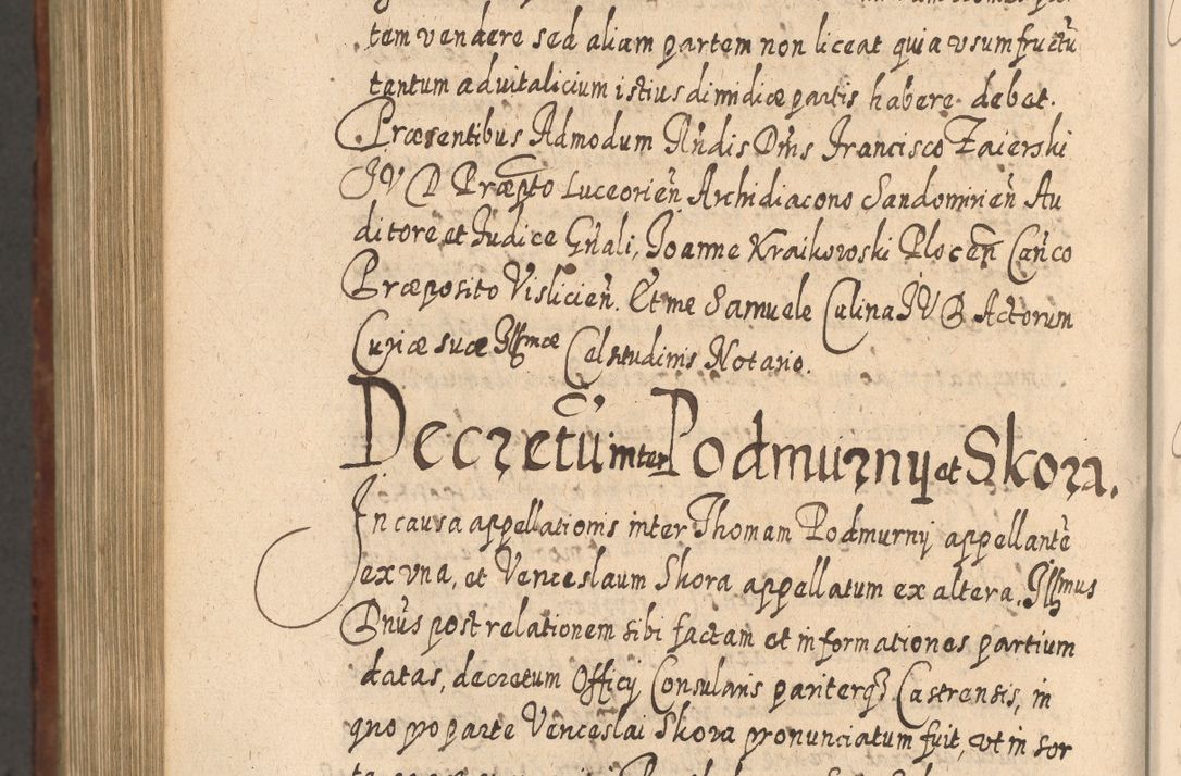 Zdjęcie nr 1225 dla obiektu archiwalnego: Acta actorum, causarum spiritualium, civilium, criminalium, obligationum, quietationum, inscpritionum, cessionum, decimarum, testamentorum R. D. Martini Szyszkowski, episcopi Cracoviensis, ducis Severiensis in annis 1620 - 1623. Tomus secundus.