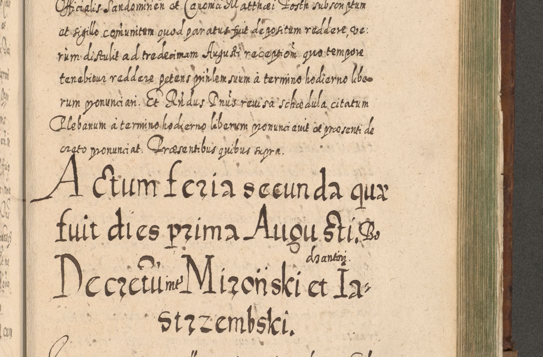 Zdjęcie nr 1222 dla obiektu archiwalnego: Acta actorum, causarum spiritualium, civilium, criminalium, obligationum, quietationum, inscpritionum, cessionum, decimarum, testamentorum R. D. Martini Szyszkowski, episcopi Cracoviensis, ducis Severiensis in annis 1620 - 1623. Tomus secundus.