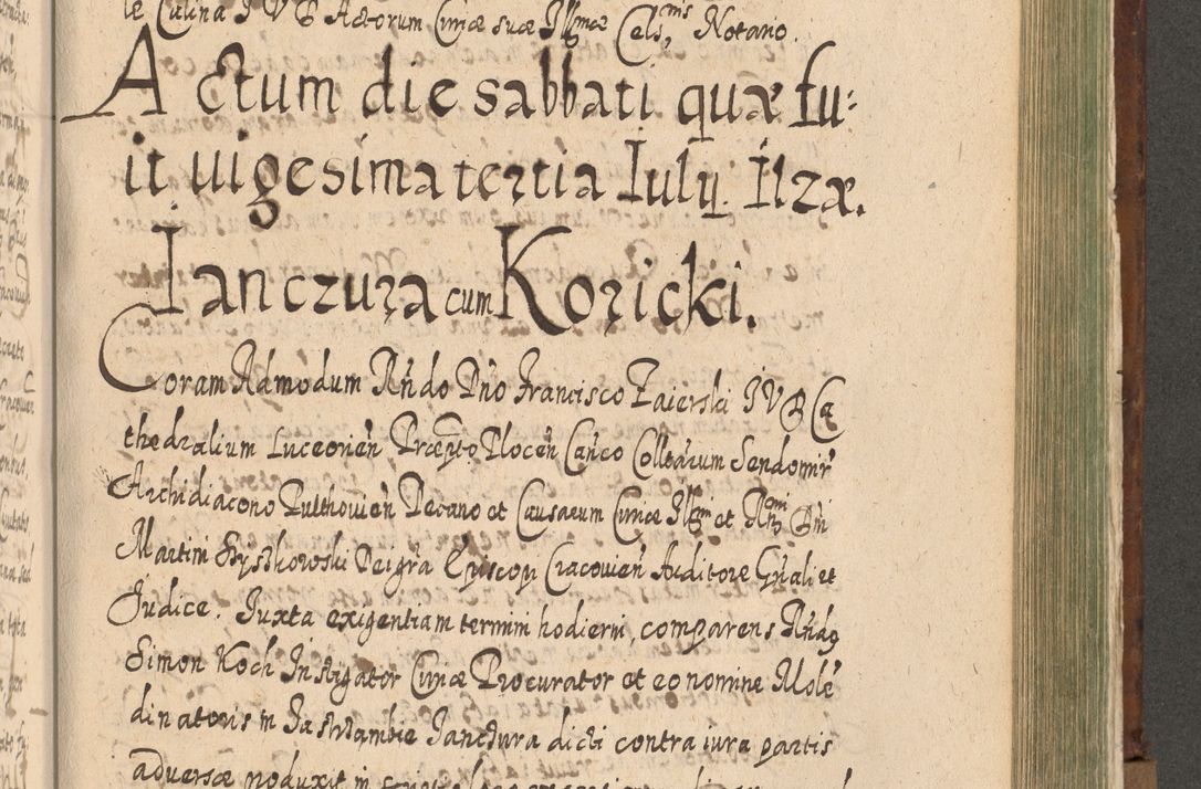 Zdjęcie nr 1212 dla obiektu archiwalnego: Acta actorum, causarum spiritualium, civilium, criminalium, obligationum, quietationum, inscpritionum, cessionum, decimarum, testamentorum R. D. Martini Szyszkowski, episcopi Cracoviensis, ducis Severiensis in annis 1620 - 1623. Tomus secundus.