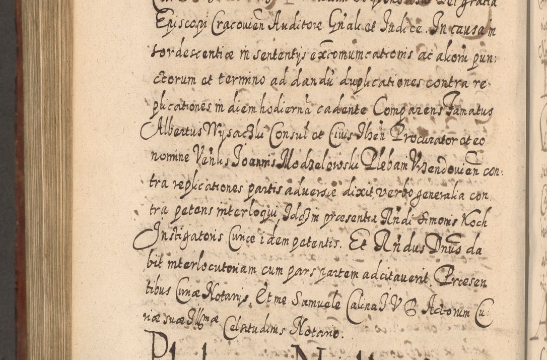 Zdjęcie nr 1209 dla obiektu archiwalnego: Acta actorum, causarum spiritualium, civilium, criminalium, obligationum, quietationum, inscpritionum, cessionum, decimarum, testamentorum R. D. Martini Szyszkowski, episcopi Cracoviensis, ducis Severiensis in annis 1620 - 1623. Tomus secundus.