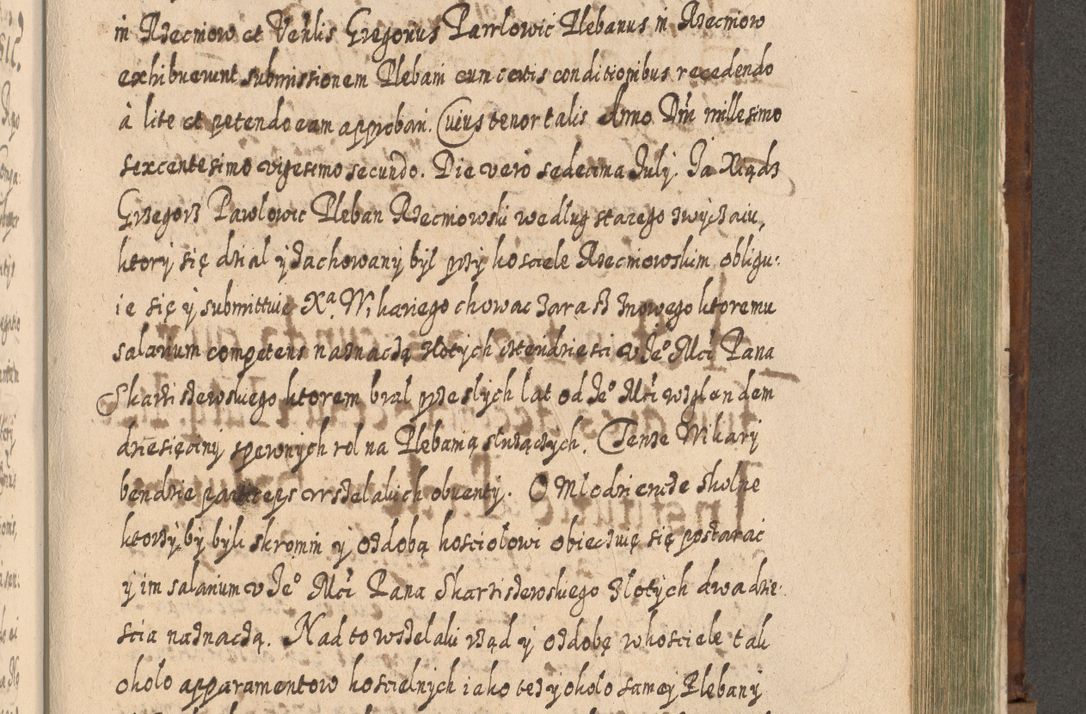 Zdjęcie nr 1206 dla obiektu archiwalnego: Acta actorum, causarum spiritualium, civilium, criminalium, obligationum, quietationum, inscpritionum, cessionum, decimarum, testamentorum R. D. Martini Szyszkowski, episcopi Cracoviensis, ducis Severiensis in annis 1620 - 1623. Tomus secundus.