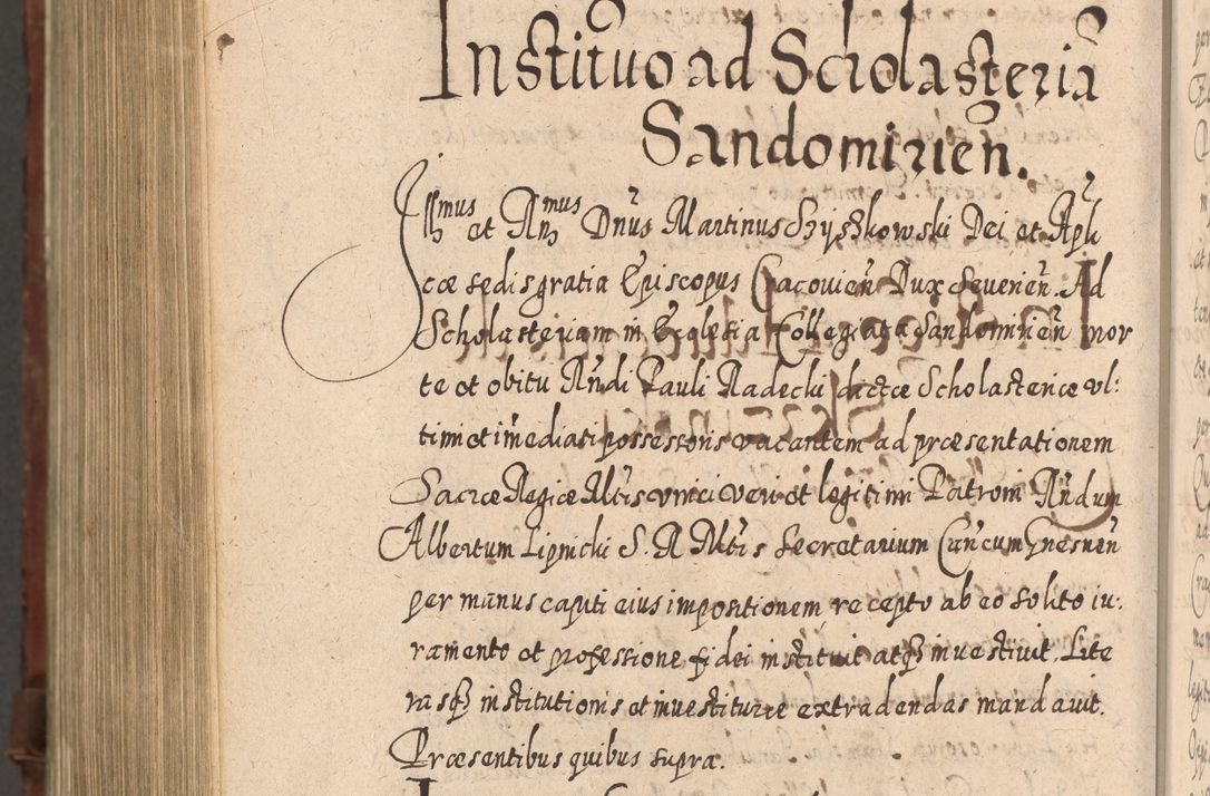 Zdjęcie nr 1379 dla obiektu archiwalnego: Acta actorum, causarum spiritualium, civilium, criminalium, obligationum, quietationum, inscpritionum, cessionum, decimarum, testamentorum R. D. Martini Szyszkowski, episcopi Cracoviensis, ducis Severiensis in annis 1620 - 1623. Tomus secundus.