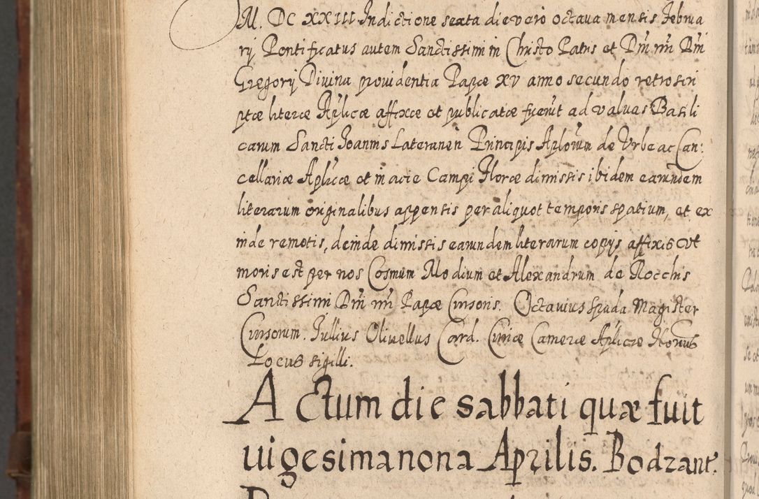 Zdjęcie nr 1367 dla obiektu archiwalnego: Acta actorum, causarum spiritualium, civilium, criminalium, obligationum, quietationum, inscpritionum, cessionum, decimarum, testamentorum R. D. Martini Szyszkowski, episcopi Cracoviensis, ducis Severiensis in annis 1620 - 1623. Tomus secundus.