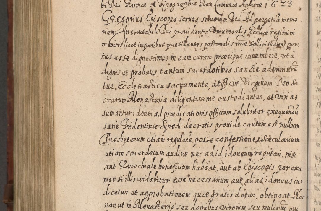 Zdjęcie nr 1361 dla obiektu archiwalnego: Acta actorum, causarum spiritualium, civilium, criminalium, obligationum, quietationum, inscpritionum, cessionum, decimarum, testamentorum R. D. Martini Szyszkowski, episcopi Cracoviensis, ducis Severiensis in annis 1620 - 1623. Tomus secundus.