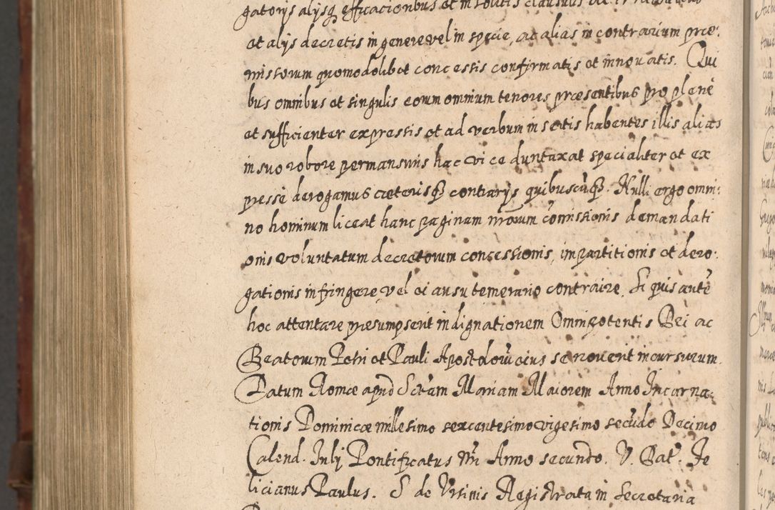 Zdjęcie nr 1359 dla obiektu archiwalnego: Acta actorum, causarum spiritualium, civilium, criminalium, obligationum, quietationum, inscpritionum, cessionum, decimarum, testamentorum R. D. Martini Szyszkowski, episcopi Cracoviensis, ducis Severiensis in annis 1620 - 1623. Tomus secundus.