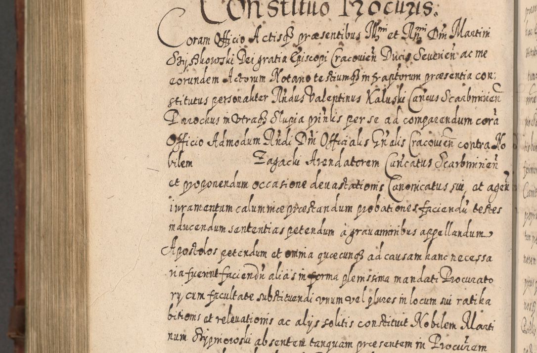 Zdjęcie nr 1345 dla obiektu archiwalnego: Acta actorum, causarum spiritualium, civilium, criminalium, obligationum, quietationum, inscpritionum, cessionum, decimarum, testamentorum R. D. Martini Szyszkowski, episcopi Cracoviensis, ducis Severiensis in annis 1620 - 1623. Tomus secundus.
