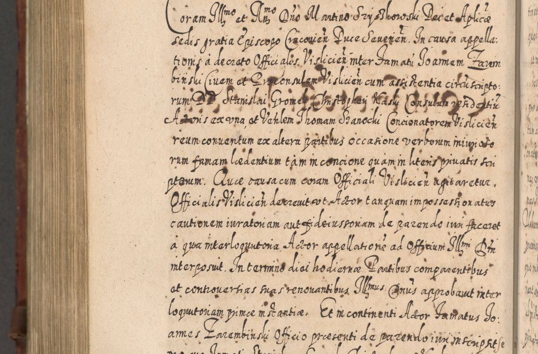 Zdjęcie nr 1343 dla obiektu archiwalnego: Acta actorum, causarum spiritualium, civilium, criminalium, obligationum, quietationum, inscpritionum, cessionum, decimarum, testamentorum R. D. Martini Szyszkowski, episcopi Cracoviensis, ducis Severiensis in annis 1620 - 1623. Tomus secundus.