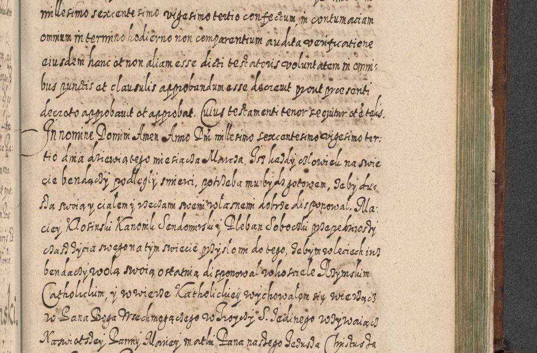 Zdjęcie nr 1318 dla obiektu archiwalnego: Acta actorum, causarum spiritualium, civilium, criminalium, obligationum, quietationum, inscpritionum, cessionum, decimarum, testamentorum R. D. Martini Szyszkowski, episcopi Cracoviensis, ducis Severiensis in annis 1620 - 1623. Tomus secundus.