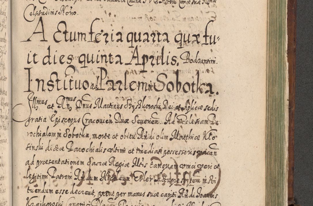 Zdjęcie nr 1316 dla obiektu archiwalnego: Acta actorum, causarum spiritualium, civilium, criminalium, obligationum, quietationum, inscpritionum, cessionum, decimarum, testamentorum R. D. Martini Szyszkowski, episcopi Cracoviensis, ducis Severiensis in annis 1620 - 1623. Tomus secundus.